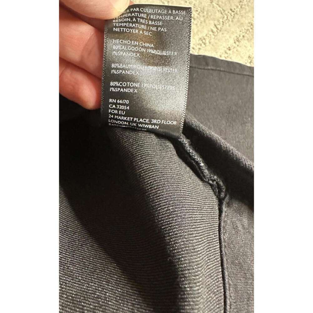 BDG Urban Outfiters Cropped Flare Jeans Womens Size 4 Black Raw Hem Mid Side Zip - Picture 7 of 7